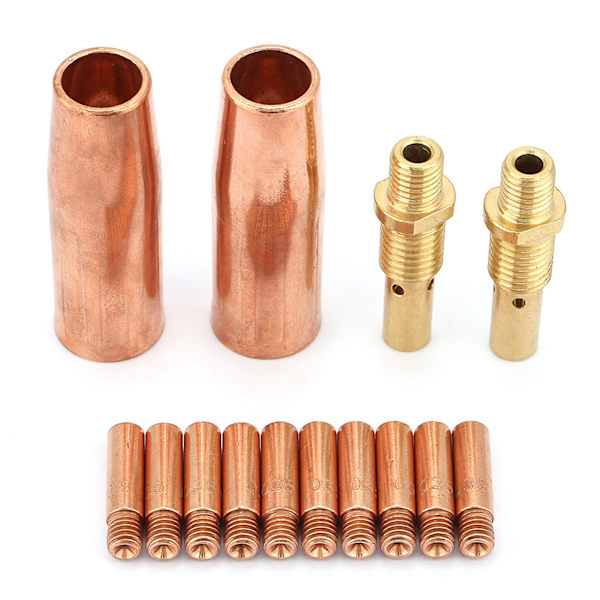 14 st/set Munstycke Diffusor Spets Kit för Tweco MIG Svets Pistol
