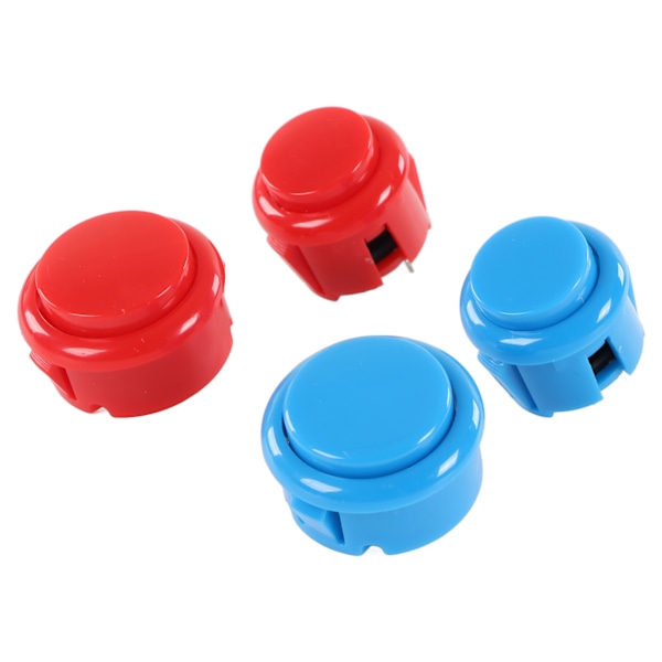 2-spelare DIY Arcade Kit USB-brädespel Encoder Joystick Arcade-knappar Set för vänner Samling Blå och Röd