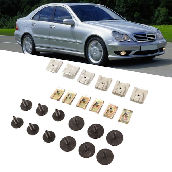 24st Motorunderremskruvar Fästen Klipp MC3003 Ersättning för Benz C‑Class W203 W204 CL203