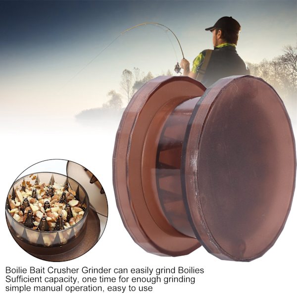 Pellets Bait Crusher Boilie Grinder Box Fiskeutrustning Bärbar Foderverktyg