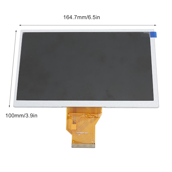 7-tums LCD-skärmmodul 50Pin 800x480 RGB Flexibel Horisontell Bakgrundsbelysning TFT LCD-skärmmodul för Hushållsapparater