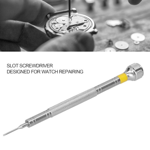 Rak skruvmejsel med rakt spår, bärbar, exakt, för reparation av klockor och smycken, 0,8 mm / 0,03 tum