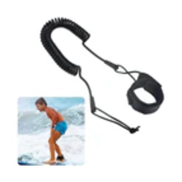 Surfleash Paddelbräda Ankelrem Manschett Sladd Justerbar Sup Spiral Surfbräda Leash Tpu Surf Leash Fjäder Ben Fot Rep För Platt & Öppet Vatten Stativ