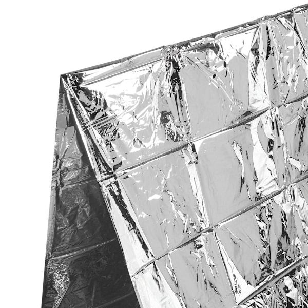 5PCS PET Aluminium Plätering Silver Reflekterande Utomhus Bärbar Nödöverlevnad Sovsäckar för Jordbävning