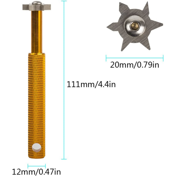 6 Head Groove Sharpener - Golf Club Groove Sharpener och