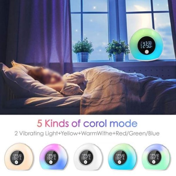 Väckarklocka Lampa Bluetooth Högtalare 3 i 1 multifunktionell