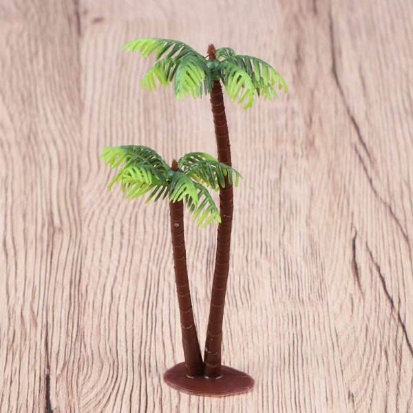 5 st plast kokosnöt palmträd miniatyr krukväxter bonsai hantverk mikro landskap DIY dekor