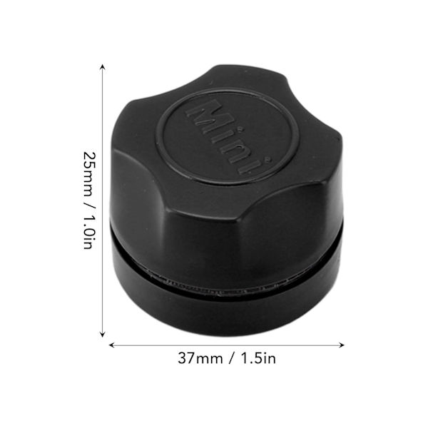 Akvariemagnetisk algskrapa Ergonomisk liten magnetisk glasrengörare för fiskbehållare Svart