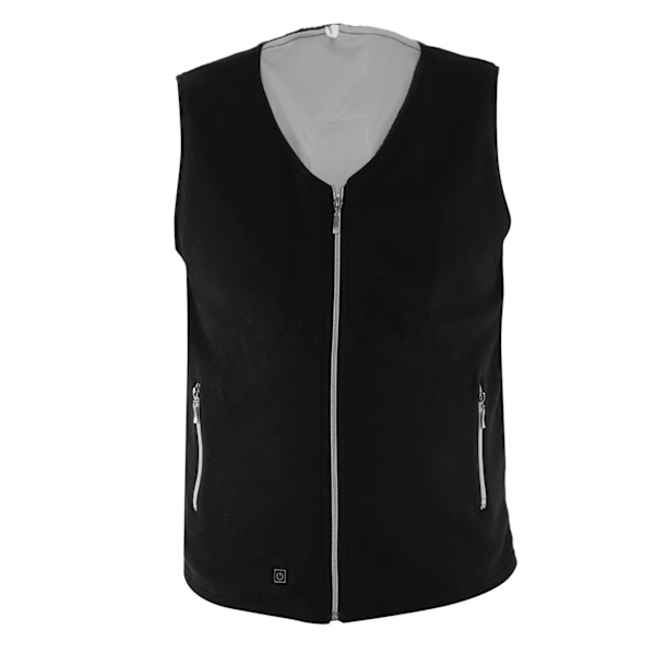 Elektrisk uppvärmd väst 3 temperaturinställningar USB Smart Heating Vest Snabb uppvärmningsjacka för utomhusaktiviteter 2XL