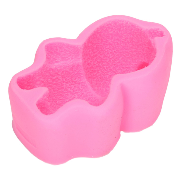 Silikonform Anti-stick Design Lätt att avforma God seghet Djur Silikonform för DIY Tårta Fondant Choklad Muffin