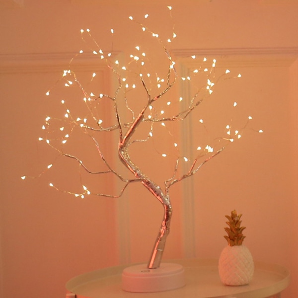 Bonsai Tree Light 108 LED Shimmer Branches Batteri och USB