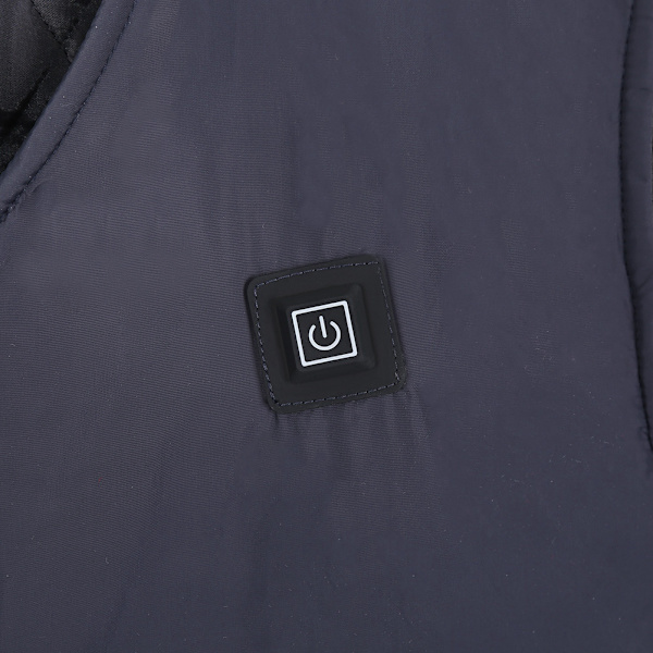 Unisex USB Elektrisk Uppvärmd Väst Temperaturjustering Vinter Varma Upp Jacka 4XL