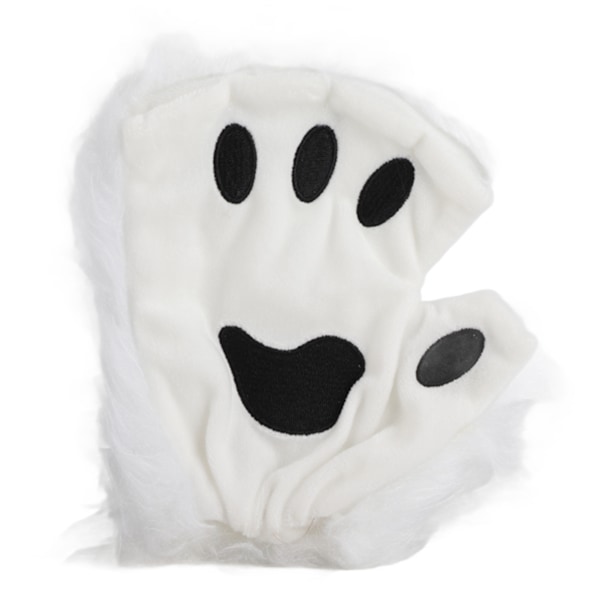 Simulerad Räv Mask Handskar Plysch Rävsvans Handgjorda Cosplay Rekvisita Halloween Tillbehör