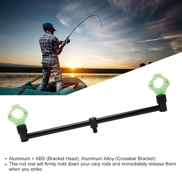 Fiske Spöhållare Lätt Magnetisk Fäste Huvud Fiske Spö Svansstöd Hållare Verktyg Tillbehör(2 Huvud 30cm 11.8in Fäste 2x Fäste Huvud )