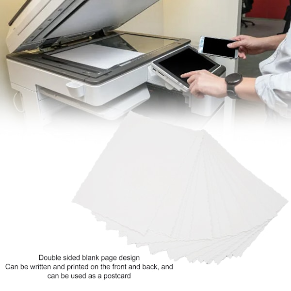 100 st Kartong Multipurpose Tjock DIY Stilren Enkel Kartongpapper för Vykort Festinbjudningar Gratulationskort Scrapbooks 15x10cm / 5.9x3.9in,