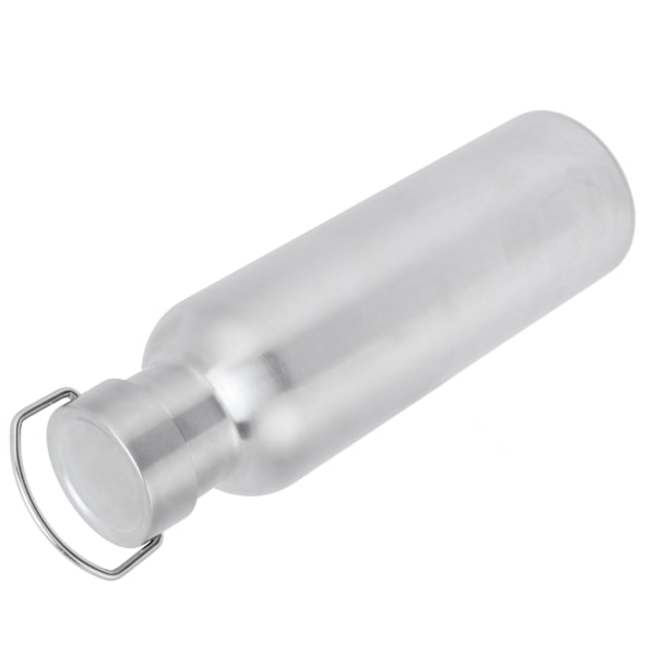 Dubbelväggig vattenflaska i rostfritt stål, oisolerad läckagesäker flaska med stor kapacitet, hållbar bärbar design för utomhusäventyr (750 ml)