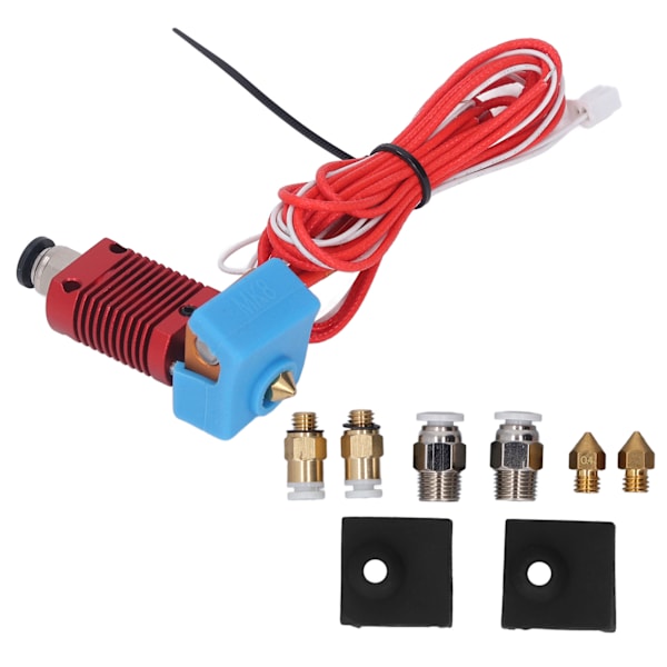 3D-skrivar Extruder Hotend Kit Uppgradering Monterad Hot End Set med PTFE-rör för Ender 3
