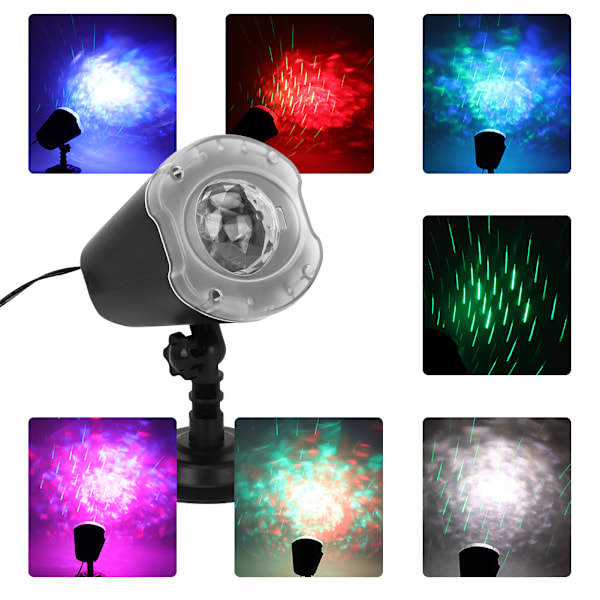 Meteorregn LED Projektorlampor för Jul Halloween Utomhus Trädgård 100-240V (AU-kontakt)
