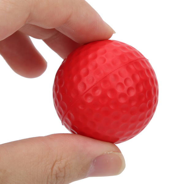 12 st golfbollar i PU-skum, lätta och mjuka, kan användas inomhus, skadar inte väggen