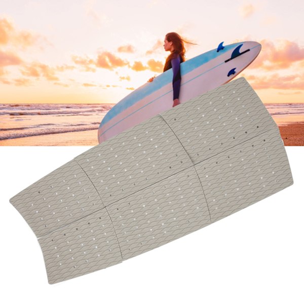 6 st surfbrädesdynor dragdynor halkfria EVA-surftillbehör grå för skimboard skateboard