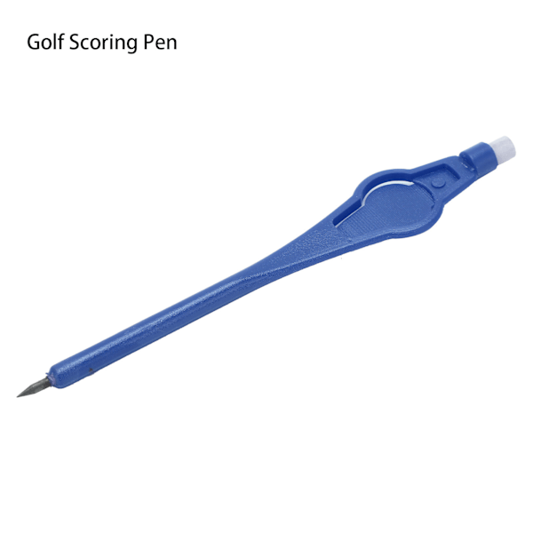 10 st Golf Scoring Pen Golf Scoring Blyertspelare Golfare Inspelning Poäng med Suddgummi Pen SleeveBlue