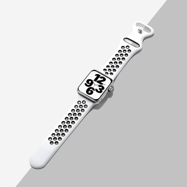 Adorve-kompatibla Apple Watch band 45mm 44mm 42mm SE iWatch Series 7 Damer Herr, Andas Sport Silikon Ersättningsrem,