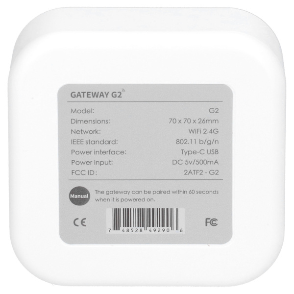 Smart Lock Gateway Fingeravtryckslås Fjärrkontroll Realtidslarm Intelligent WiFi Gateway för Hemmet
