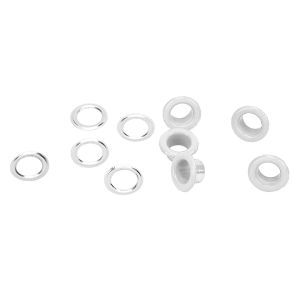500 set 8mm öljettögla kit rostskydd metall läder öljetter kit öljetter verktygssats för reparation dekoration vit