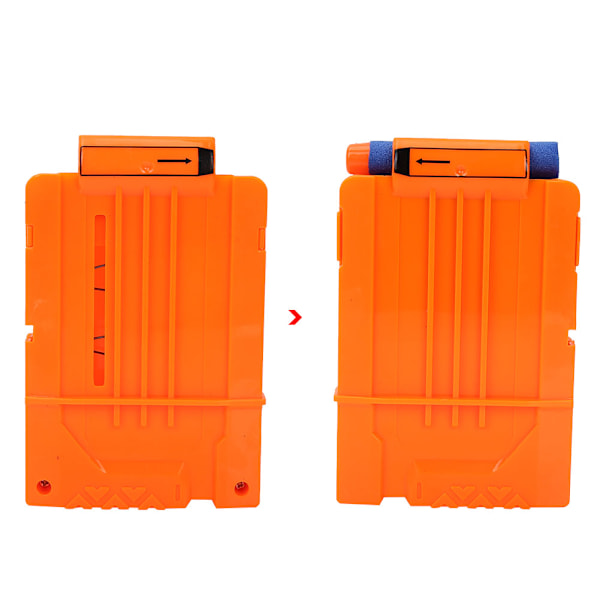 Mjukt Kulmagasin Plast Patron Magasin Leksakspistol (6 Dart Orange)