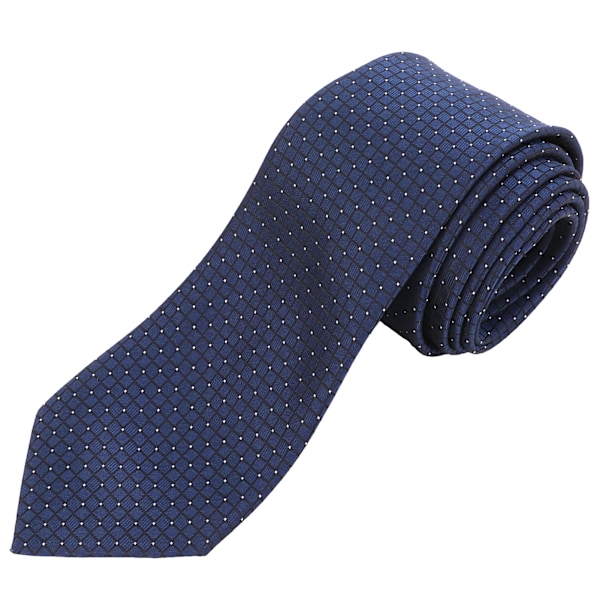 Herr slips 146 cm lång 8 cm bred gitterpunkt perfekt match klassisk design herr slips för present födelsedag
