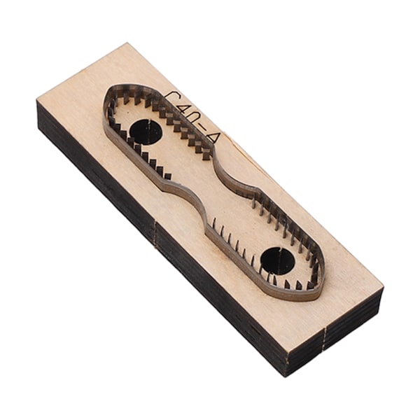 Läder Skärform Strip C40 A Tjock Träbas Högkolstål Hållbar Läder Skärverktyg för Scrapbooking Läder
