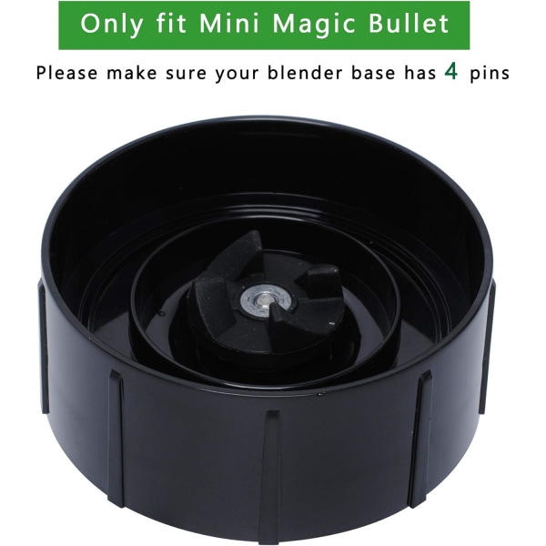 Ersättningspart kompatibel med Magic Bullet Mini Blender, reservkorsblad kompatibel med Magic Bullet Mini Juicer, Mixer och Matberedare