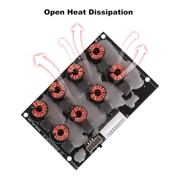 BMS Förlustfri Aktiv Balanserare 2A Energioverföring Litiumbatteripaket Kraftekvilibreringskort 8S