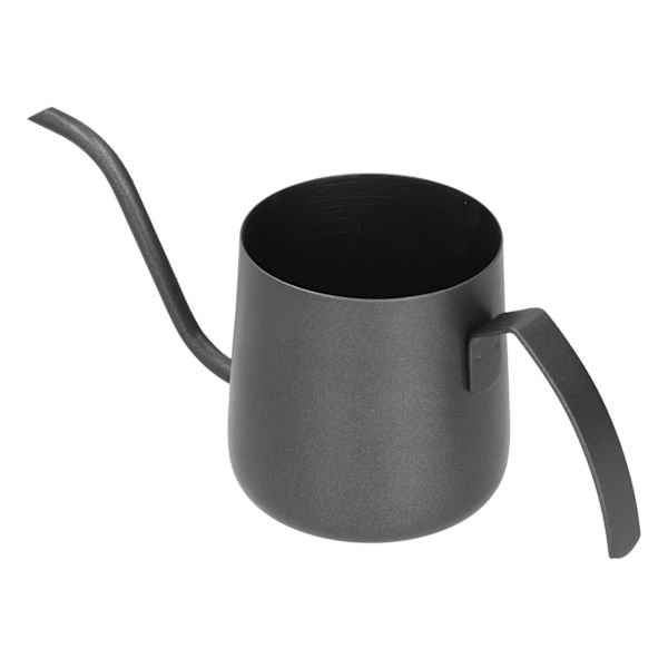 304 Rostfritt Stål PTFE Svanhals Vattenkokare med Inre Skala Häll Över Kaffekanna för Hem250ml Svart