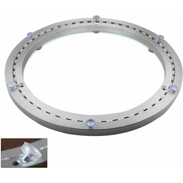 Metallskivspelare, Rund Svängbar Bas, 360° Roterbar, Enradig Kullagring, För Tungt Bruk, ø35cm