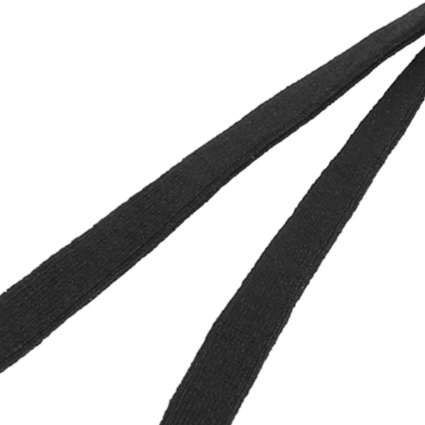 200 st elastiska band med justerbart spänne, stretchig öronögla, rep, snöre för sömnad, svart platt