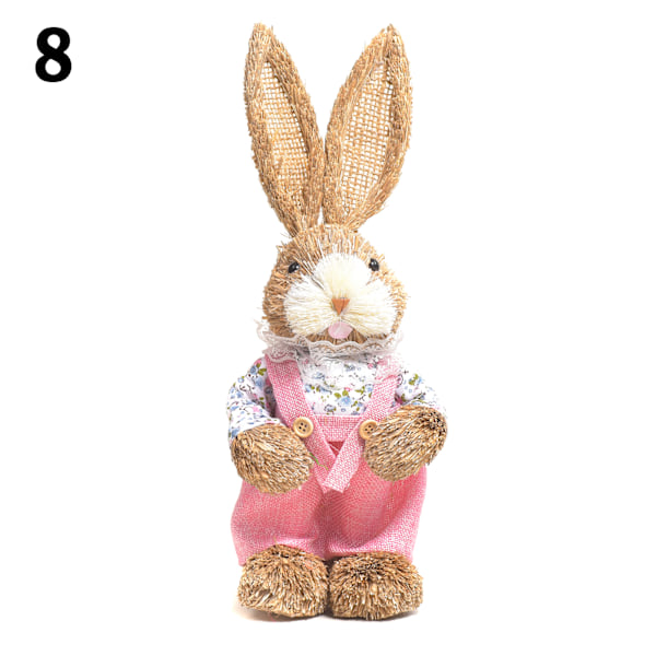 Simulering Påsk Kanin Dekoration 32/45*15cm Bunny Figur Cattail Hantverk Prydnad Present Till Hem Semester 8 8