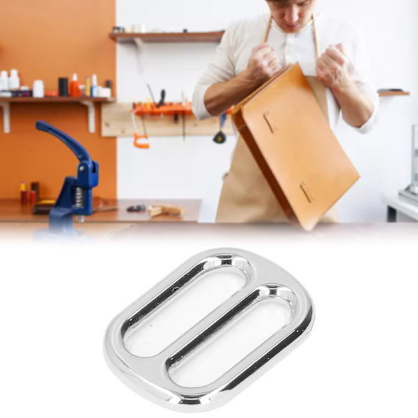 Justerbart spänne med pläteringsprocess DIY matchande fint utförande bärbart metallspänne silver