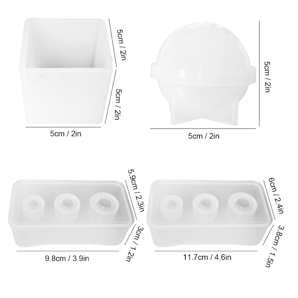 Epoxiharts Silikonform Smyckestillbehör Dekoration DIY Tillverkningsverktyg Set Tillbehör