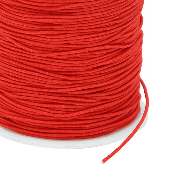 1 mm x 100 m sytråd för klädtillverkning, elastisk tråd, elastisk sladd, gör-det-själv-pärlor, snöre, rep, röd