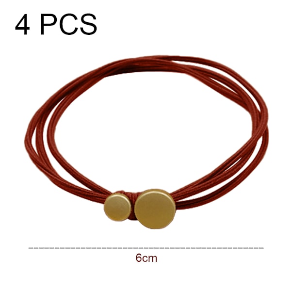 Lyxiga Modestaplar, Elastiska Hårband Med Zinklegeringsdekoration, Minimalistisk Läderlindning För Kvinnor, Designade För Vardaglig Elegans Och Speciella Tillfällen