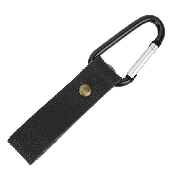 12 st läder väggkrokar PU läder 5 kg belastning hållbar robust bred applikation vägg hängande rem för sovrum kök svart