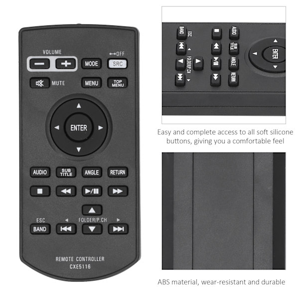 Fjärrkontroll ersättning för avhp2400bt avhx7500bt för Pioneer Car Audio DVD/NAV cxe5116
