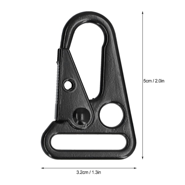 20 st Slunga Snap Hook Rund Kant Antirost Glansigt Utseende Lätt Bärbar Slunga Hook