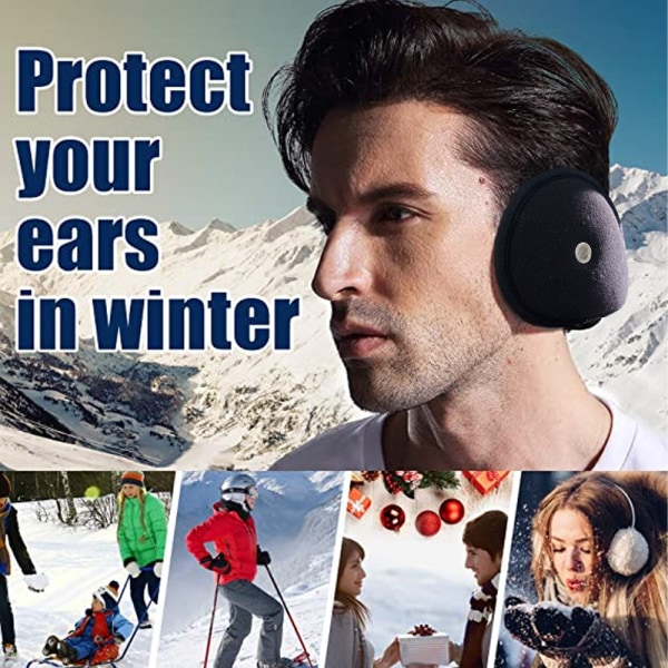 Hörselkåpor För män vinterköldsäkra hörselkåpor förtjockade för värme