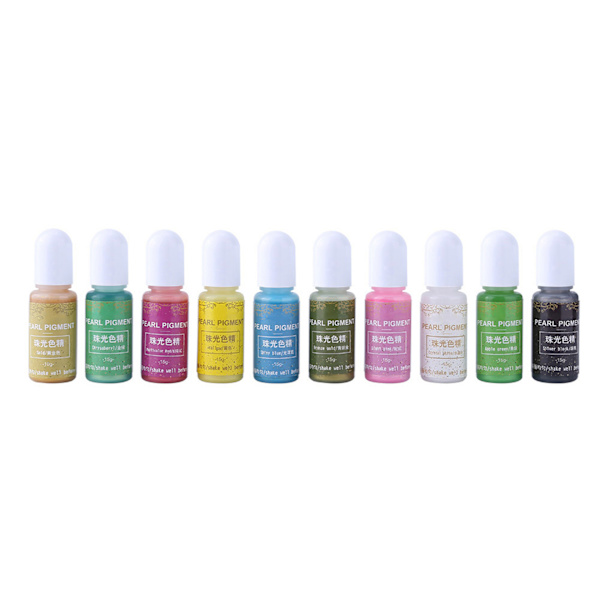 10 färger 15g Epoxi UV-harts Färgämne Färgämne Pigment DIY Konst Hantverk (#A)