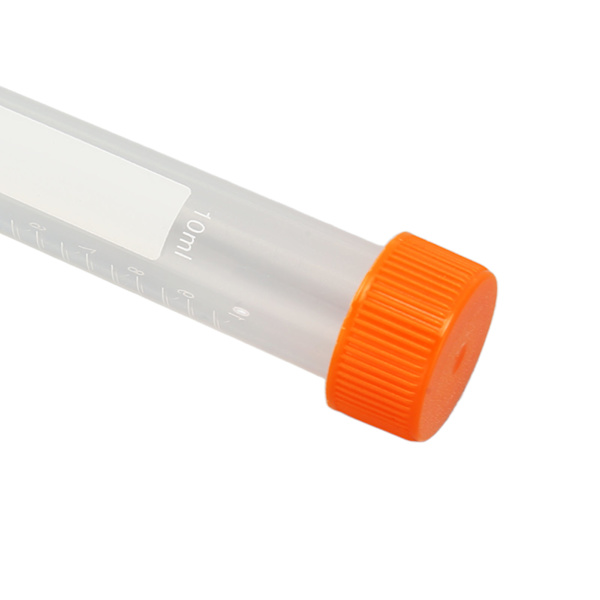 100 st 10 ml centrifugrör med lock, exakt klar skala, säker spiralformad centrifugrör för vetenskapliga experiment