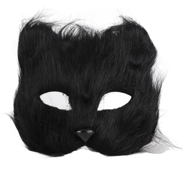 Simuleringsdjur Mask Handskar Plysch Djursvans Handgjorda Cosplay Rekvisita Halloween Tillbehör