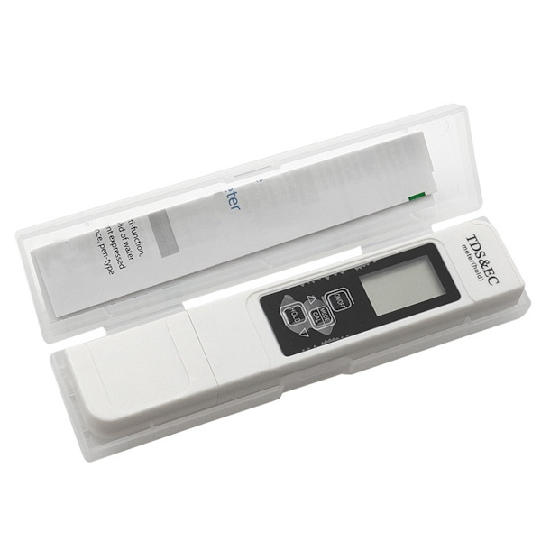 3-i-1-vattenkvalitetstestare, vattentemperatur- och renhetstestare, med digital LCD-skärm, PPM
