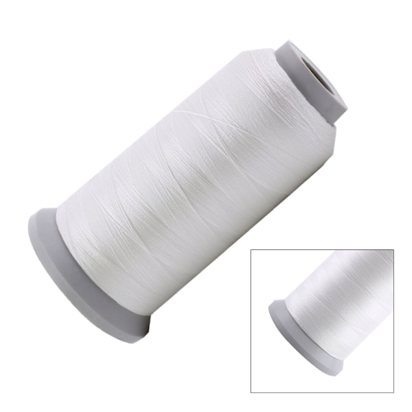 Spole Självlysande Maskin Handsömnad Broderitråd Vit 3000 Yards
